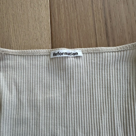 Reformation Ribbed Tee - Picture 2 of 4